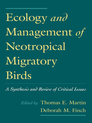 cover image of Ecology and Management of Neotropical Migratory Birds